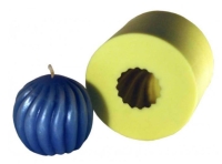 Candle Mold Round Swirl